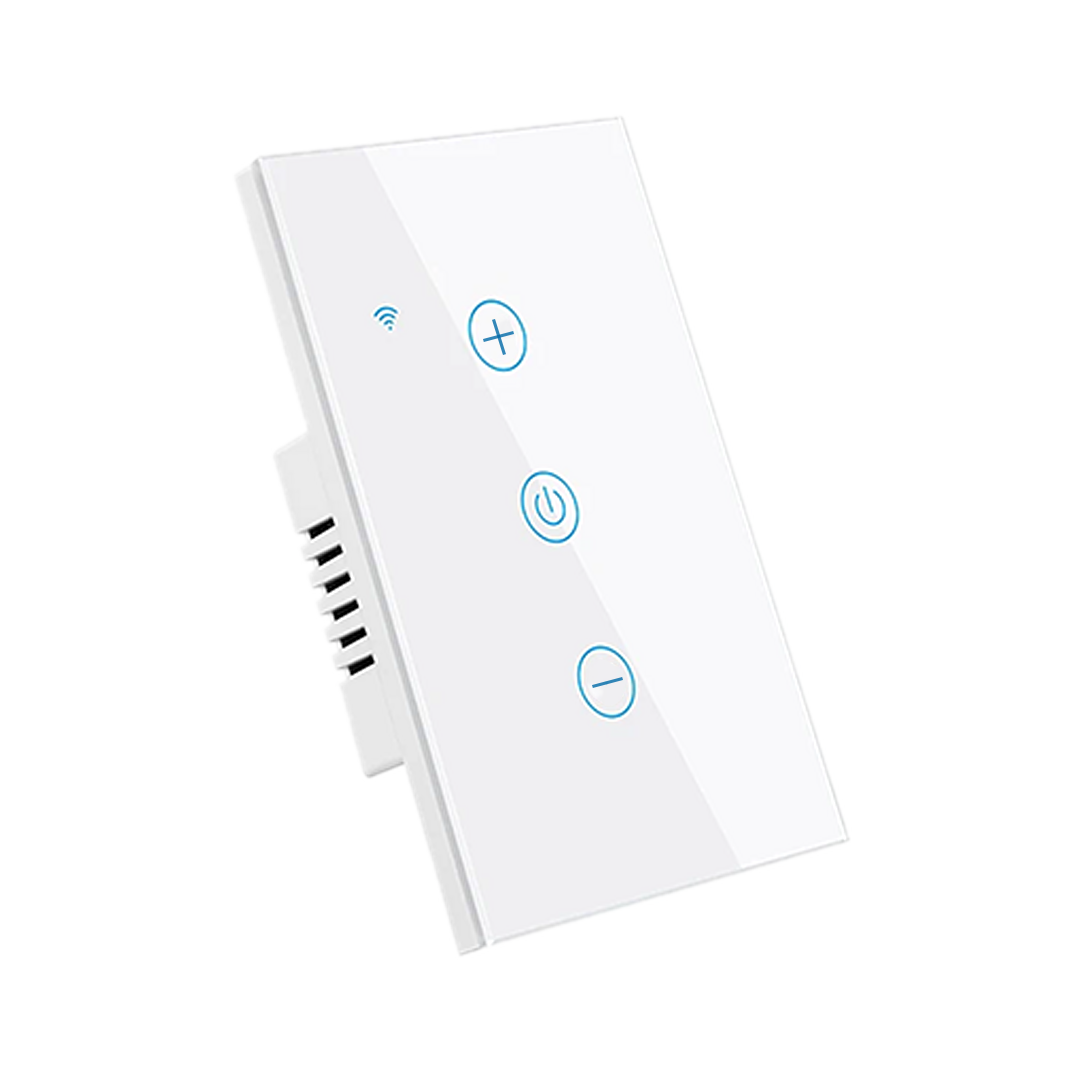 Interruptor de Luz Inteligente - 1 Botón con Dimmer - WiFi + Bluetooth -  White Edition