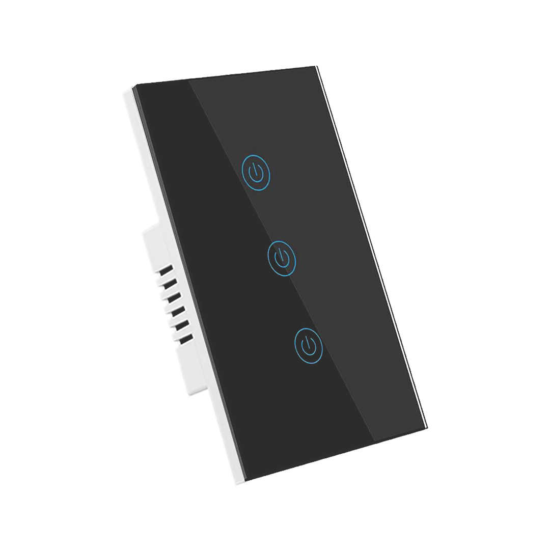 Interruptor de Luz Inteligente - 3 Botones - WiFi + Bluetooth - Space Gray Edition