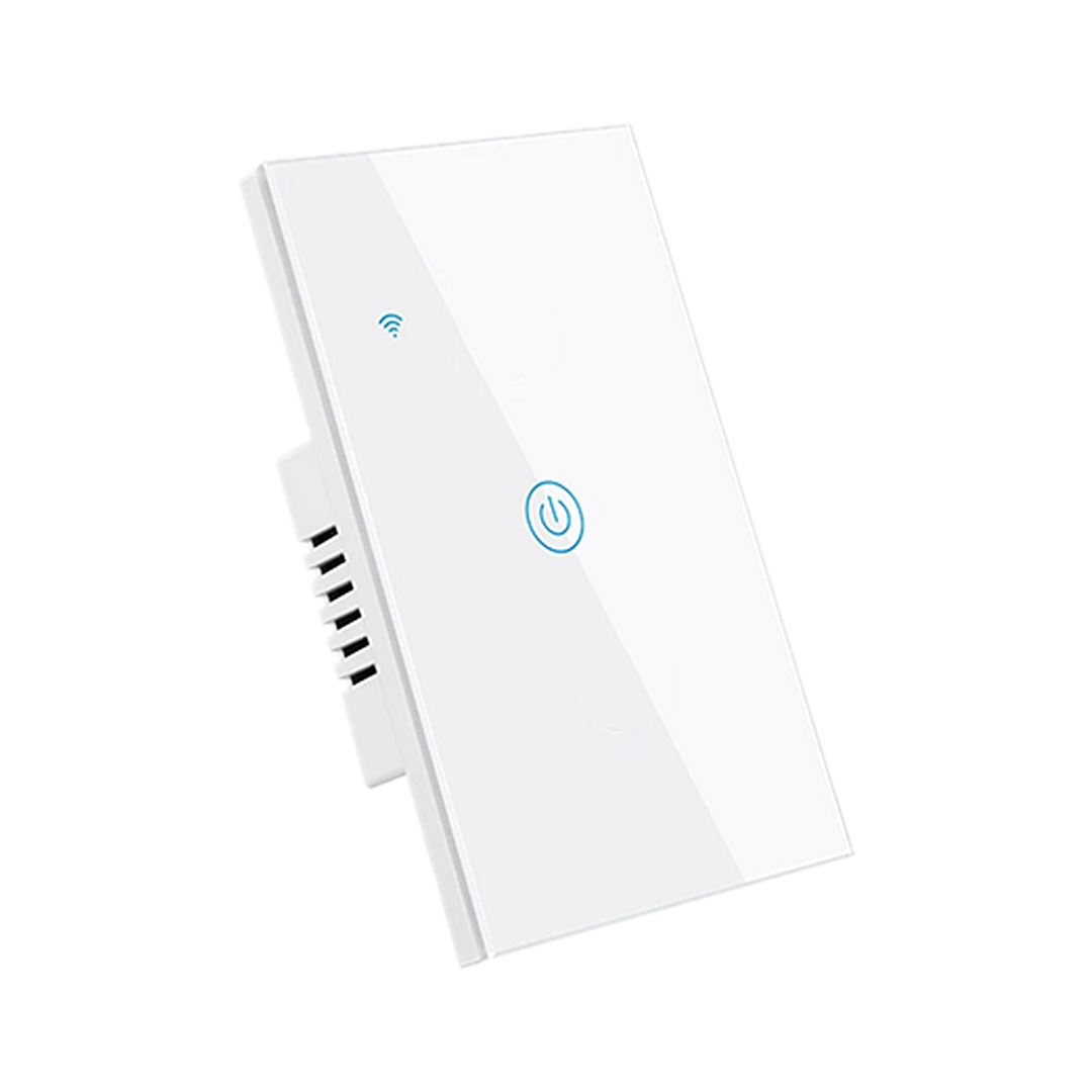 Interruptor de Luz Inteligente - 1 Botón - WiFi + Bluetooth + Sin Neutro - White Edition