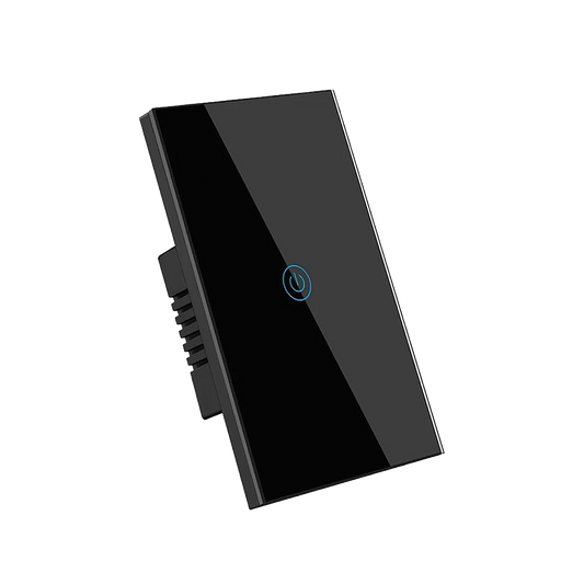 Interruptor de Luz Inteligente - 1 Botón - WiFi + Bluetooth + Sin Neutro + RF - Black Edition