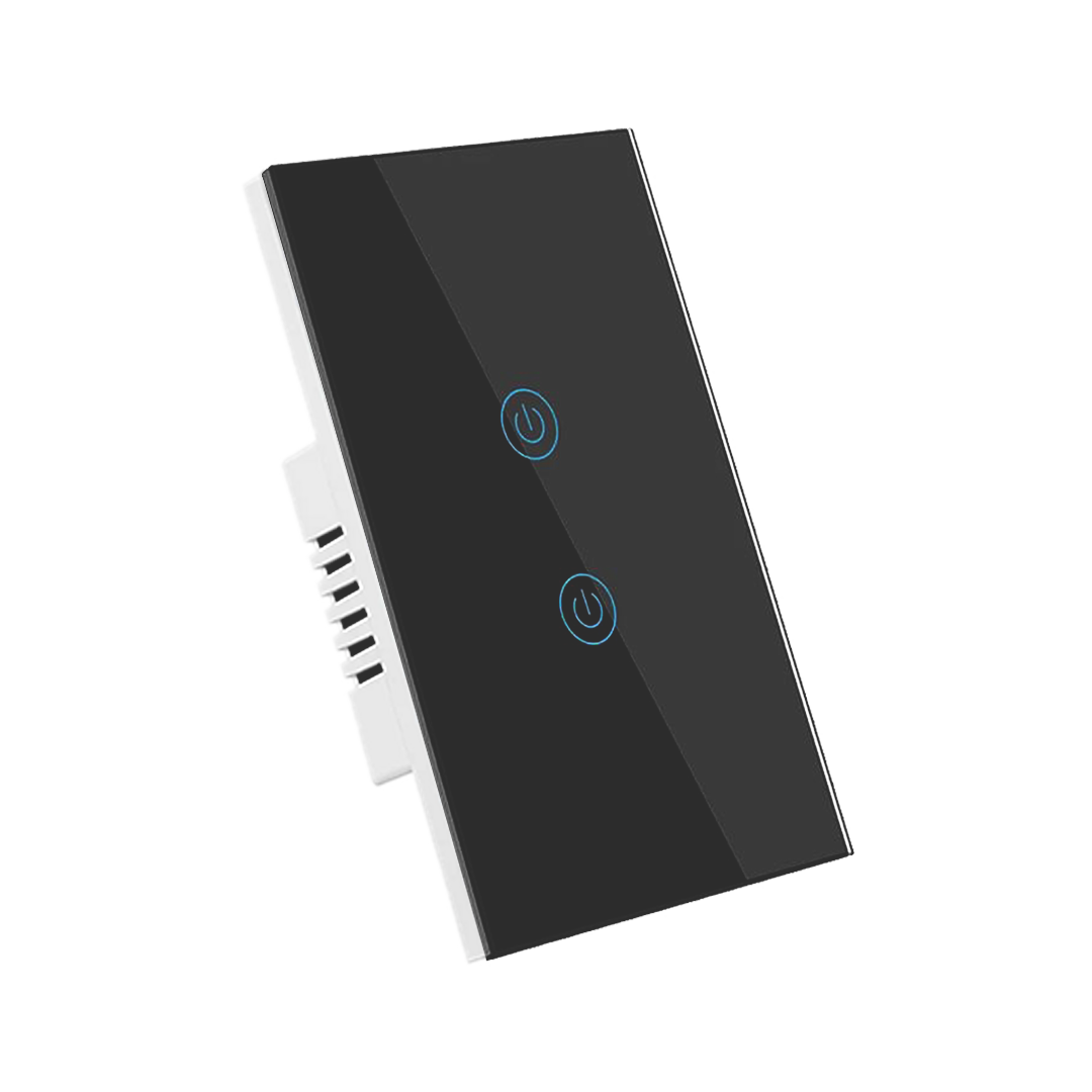 Interruptor de Luz Inteligente - 2 Botones - WiFi + Bluetooth - Space Gray Edition