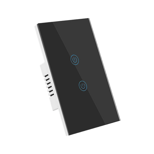 Interruptor de Luz Inteligente - 2 Botones - WiFi + Bluetooth - Space Gray Edition