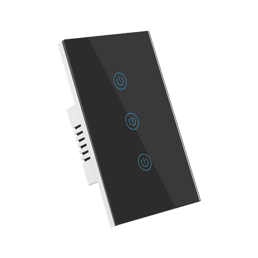 Interruptor de Luz Inteligente - 3 Botones - WiFi + Bluetooth - Space Gray Edition