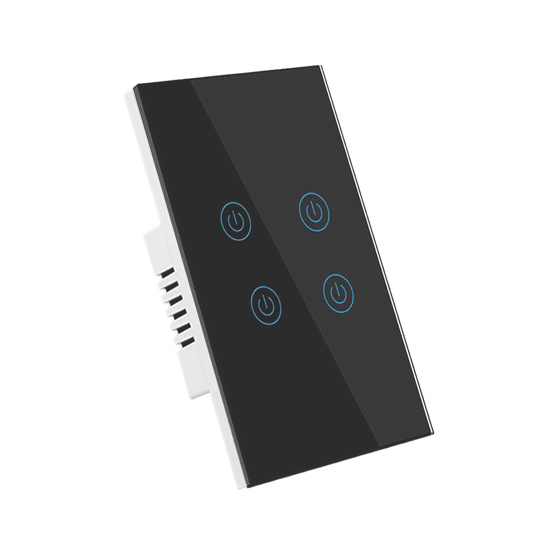 Interruptor de Luz Inteligente - 4 Botones - WiFi + Bluetooth - Space Gray Edition