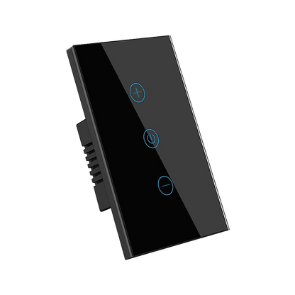 Interruptor de Luz Inteligente - 1 Botón con Dimmer - WiFi + Bluetooth + Sin Neutro - Black Edition